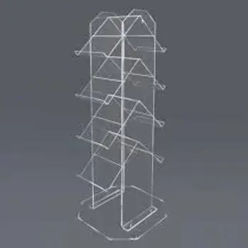 Transparent News Paper / Magazine Stand, For Office Acrylic Magazine Stand2-3080092-32042.webp